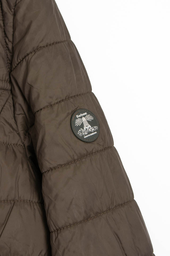 Image of Women's Barbour Gaiter Quilted Long Line Puffer Coat (S)