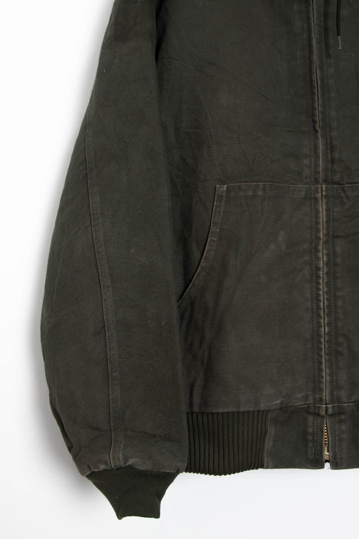 Image of Carhartt J130 Duck Canvas Active Hooded Jacket (XXL)