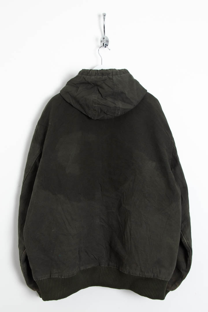 Image of Carhartt J130 Duck Canvas Active Hooded Jacket (XXL)