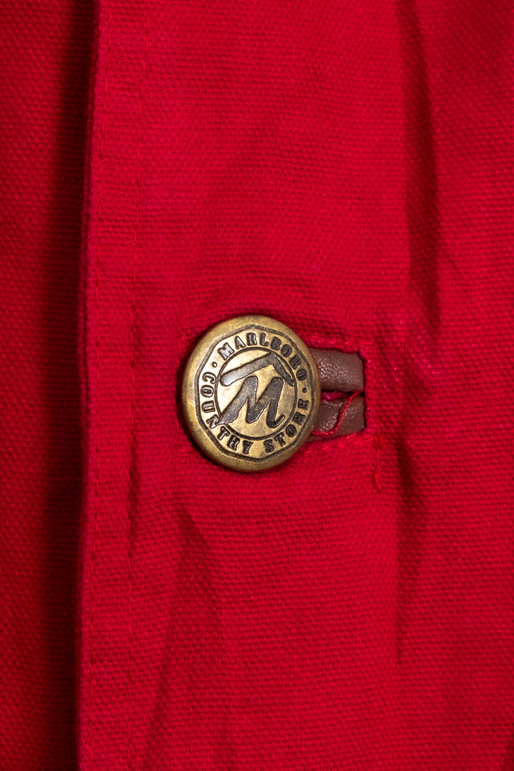 Image of Marlboro Leather Canvas Parka Coat (XL)