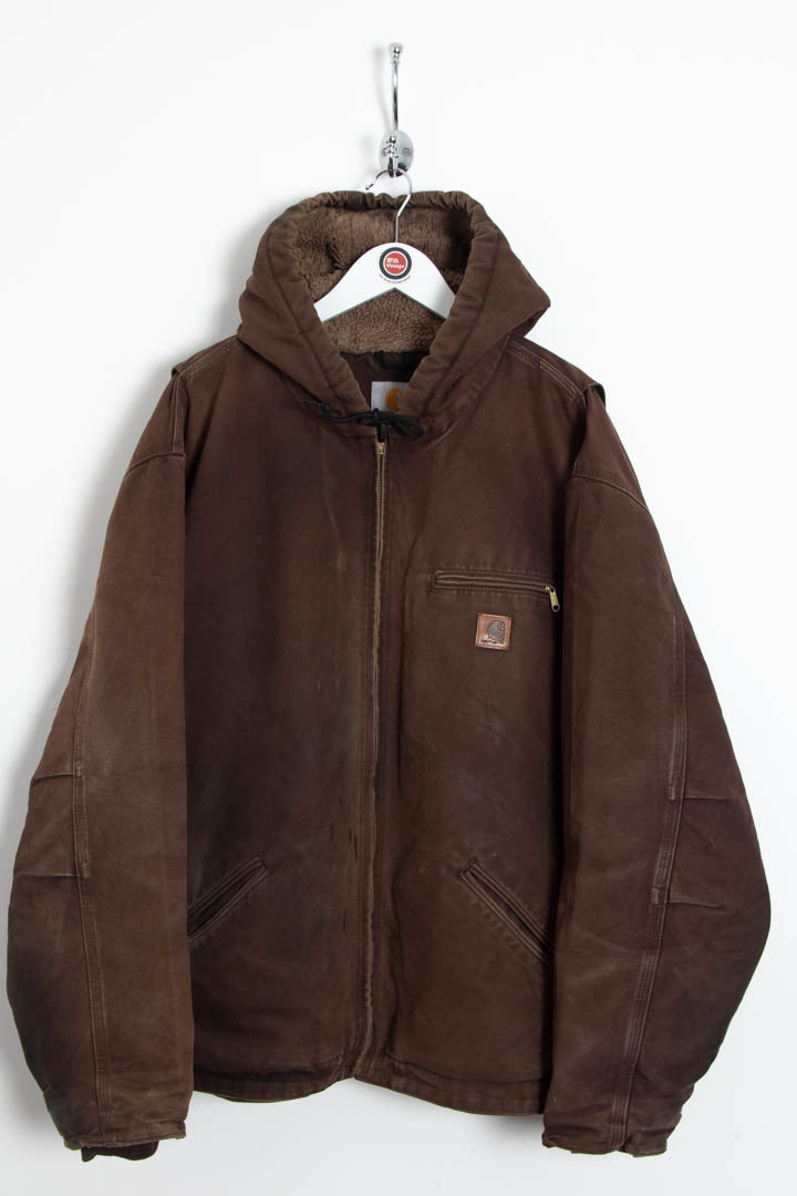 Image of Carhartt J141 Duck Canvas Hooded Sierra Jacket (XXL)
