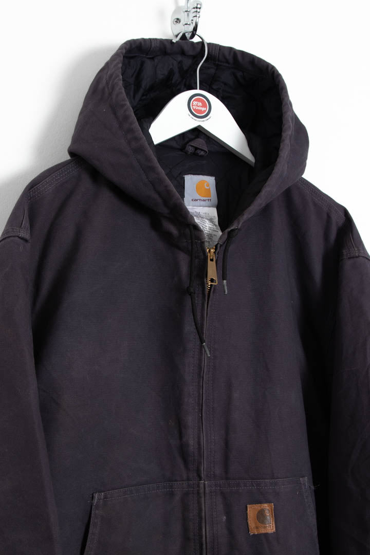 Image of Carhartt J247 Duck Canvas Active Hooded Jacket (L)