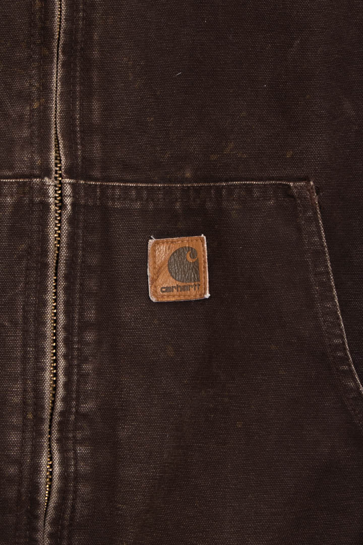 Image of Carhartt J130 Duck Canvas Active Hooded Jacket (L)