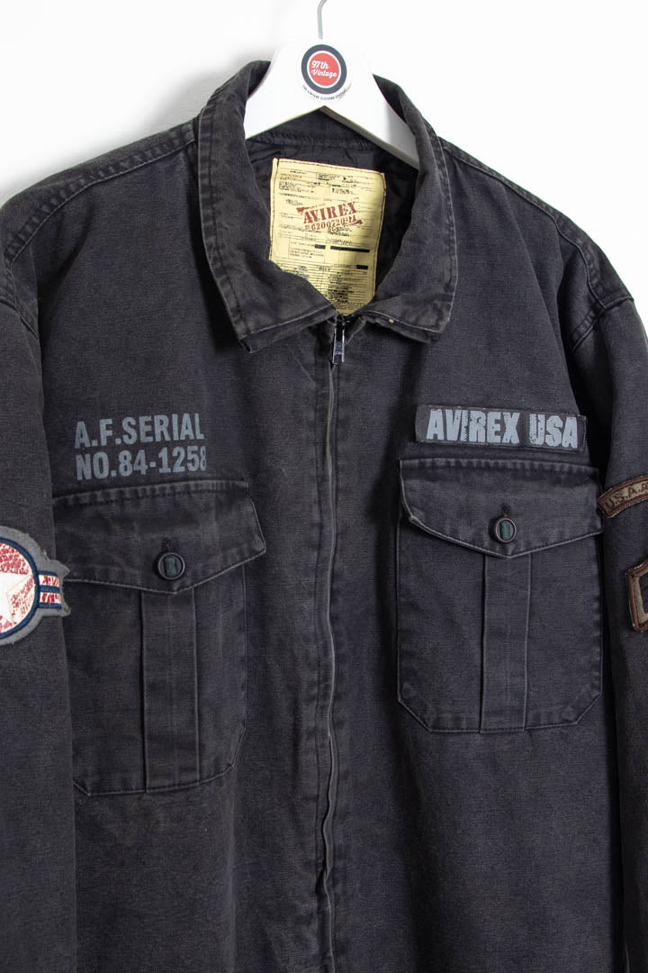 Image of Avirex Quilted Bomber Jacket (L)