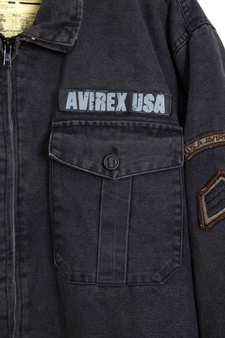 Image of Avirex Quilted Bomber Jacket (L)