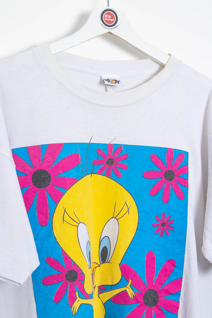 Image of 1996 Tweety Full Graphic Looney Tunes Single Stitch T-Shirt (L)