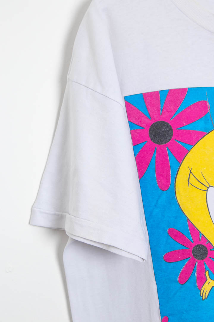 Image of 1996 Tweety Full Graphic Looney Tunes Single Stitch T-Shirt (L)