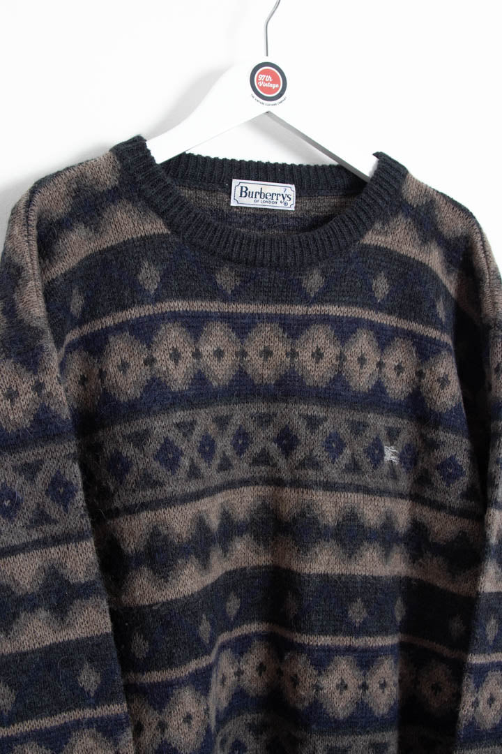 Image of Burberry Knitted Wool Jumper (L)