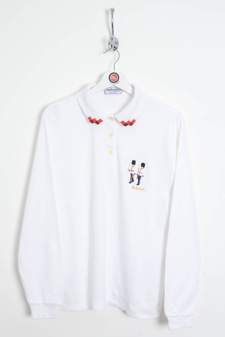 Image of Burberry Long Sleeve Polo Shirt (S)