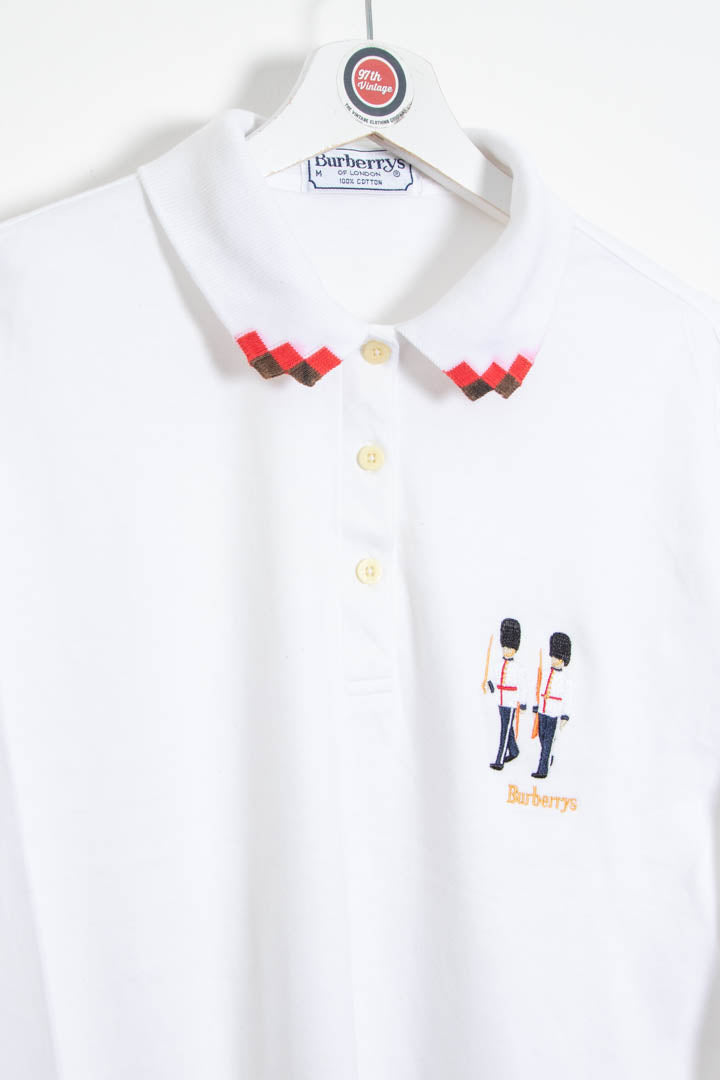 Image of Burberry Long Sleeve Polo Shirt (S)