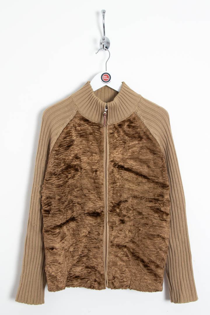 Image of Women's Burberry Zip Through Faux Fur Cardigan (M)