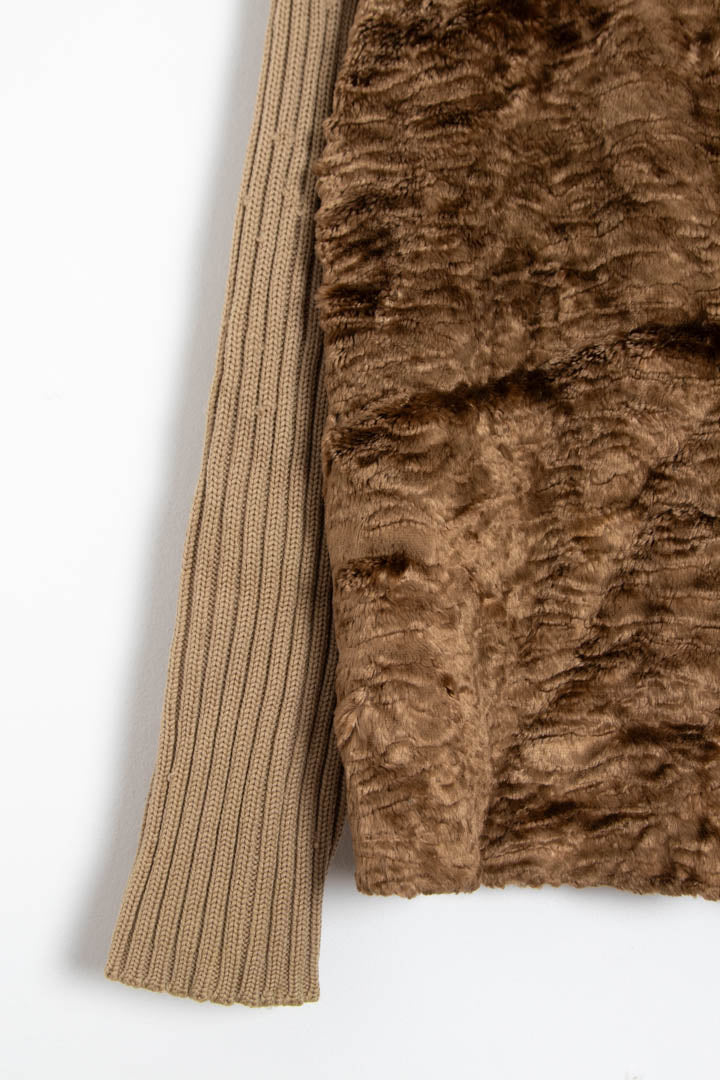 Image of Women's Burberry Zip Through Faux Fur Cardigan (M)
