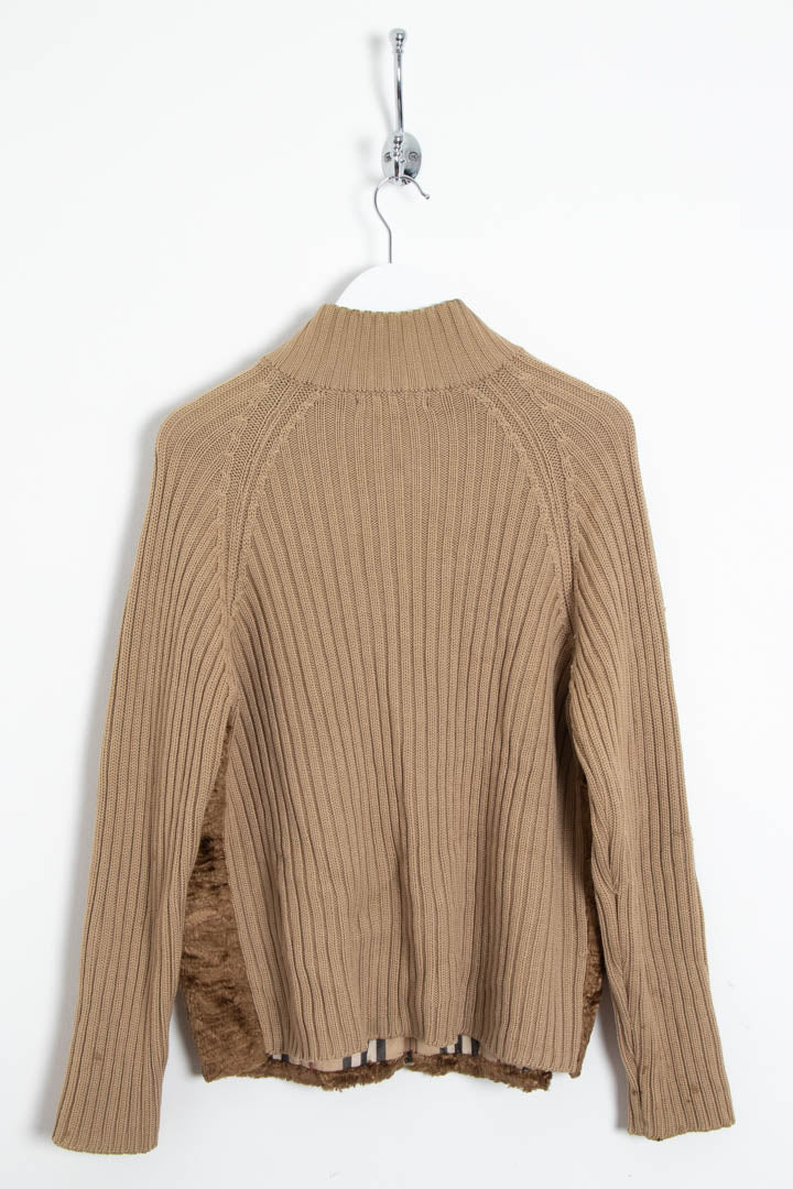 Image of Women's Burberry Zip Through Faux Fur Cardigan (M)