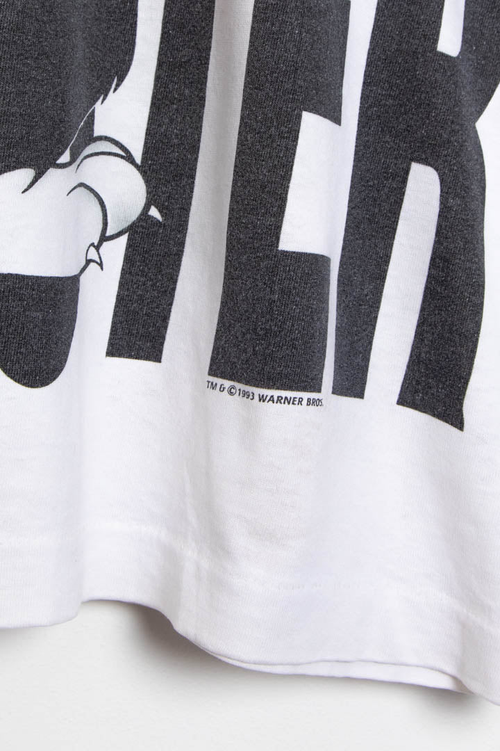 Image of 1993 Sylvester Looney Tunes Full Graphic Single Stitch T-Shirt (XL)