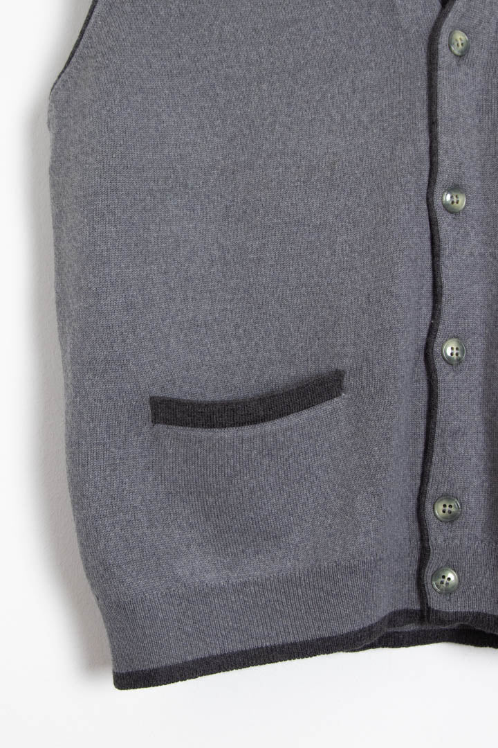 Image of Burberry Button Up Sweater Vest (S)
