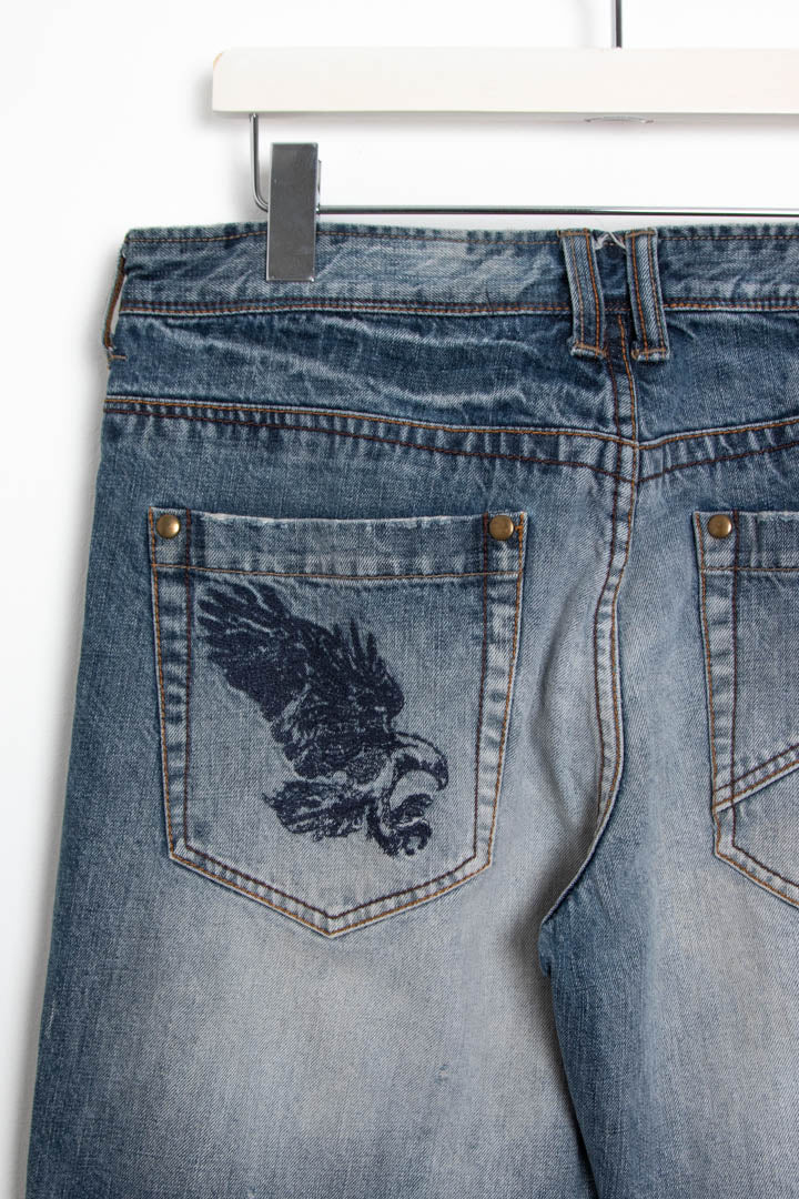 Image of Armani Distressed Denim Jeans (W33 x L28)