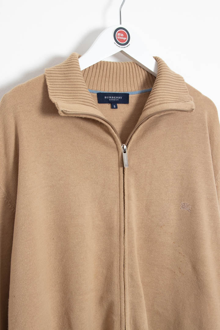 Image of Burberry Zip Through Knitted Jumper (XXL)