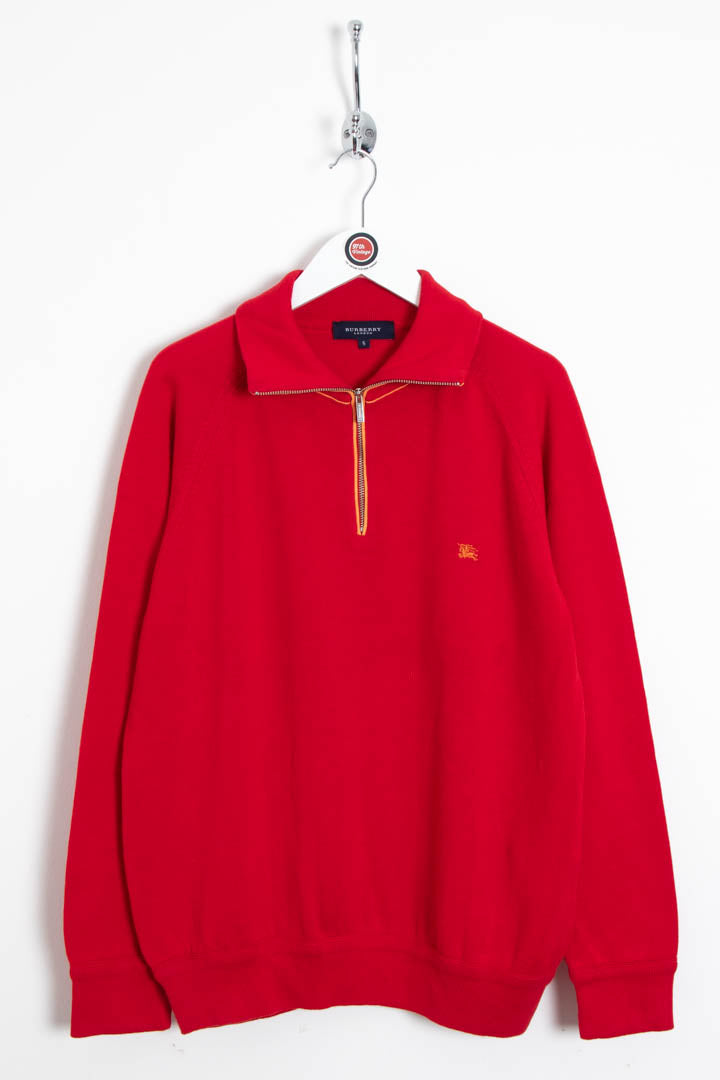Image of Burberry 1/4 Zip Jumper (S)