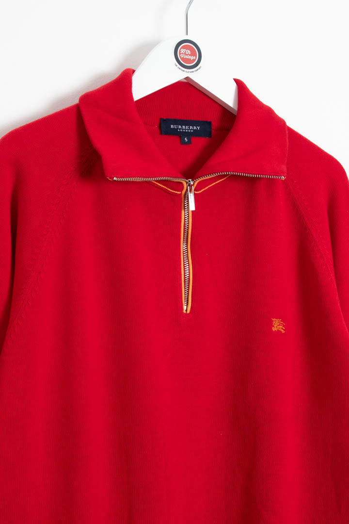 Image of Burberry 1/4 Zip Jumper (S)