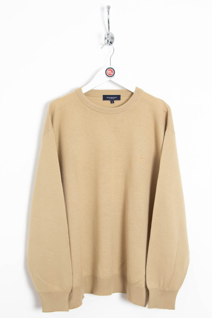 Image of Burberry Crew Neck Wool Jumper (L)