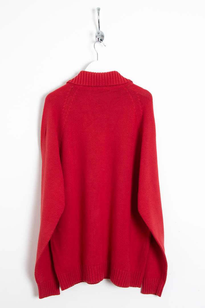 Image of Burberry 1/4 Zip Knitted Jumper (XL)