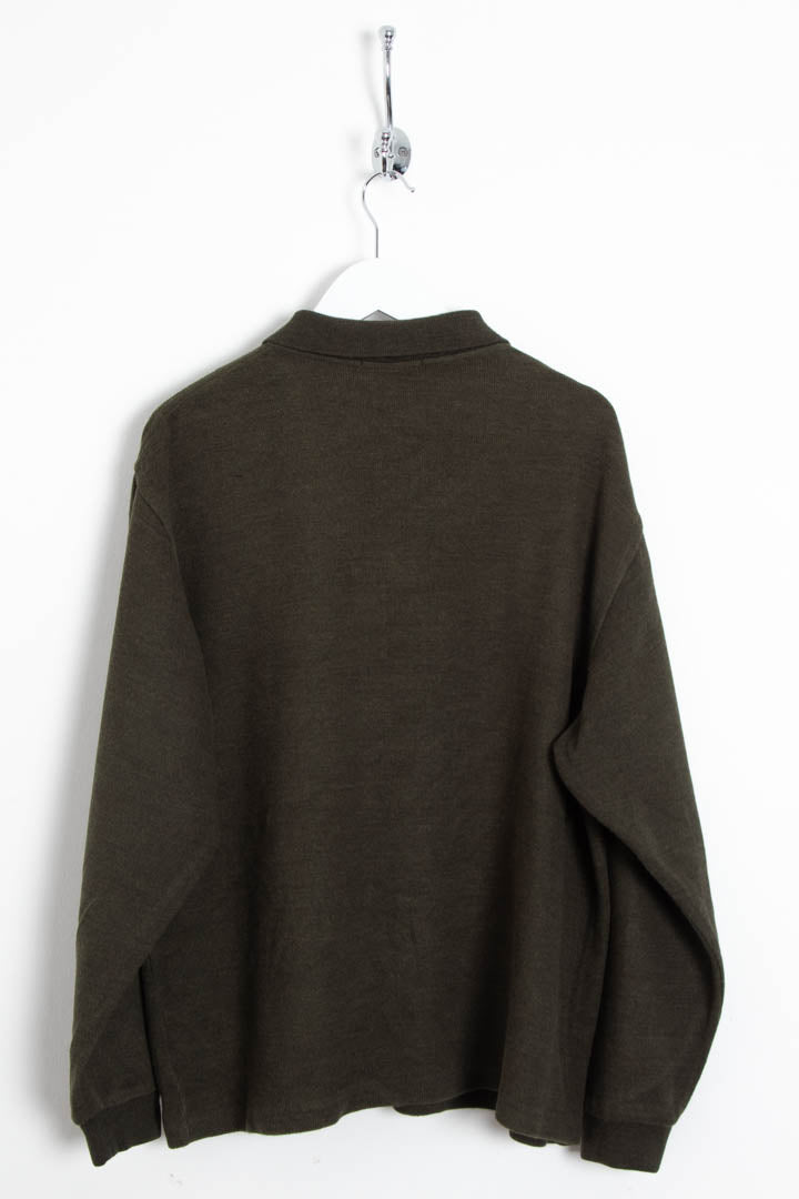 Image of Burberry Wool Polo Jumper (S)