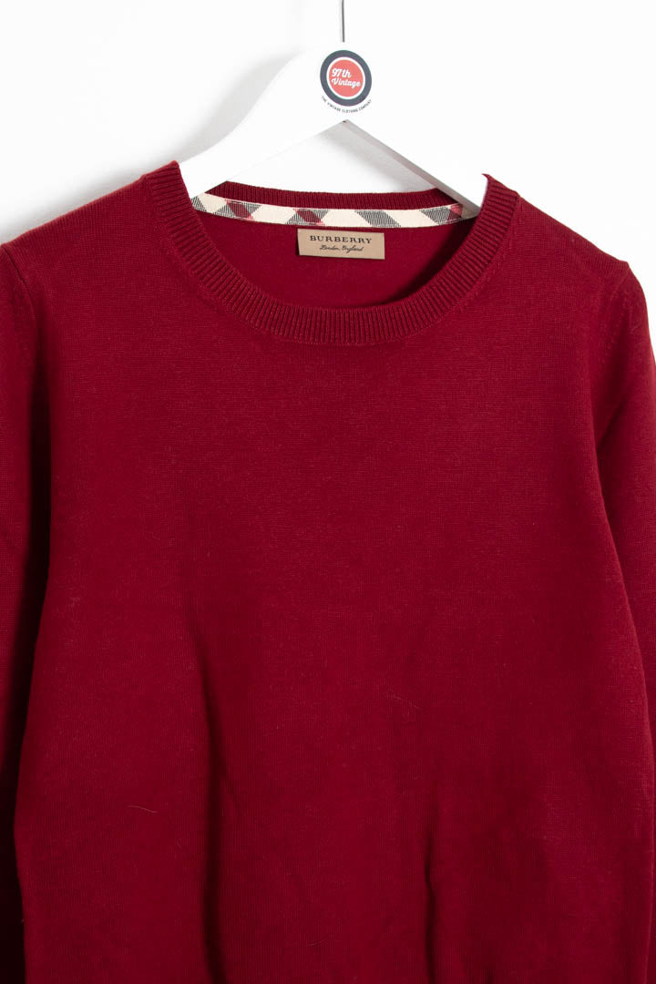 Image of Women's Burberry Crew Neck Jumper (S)