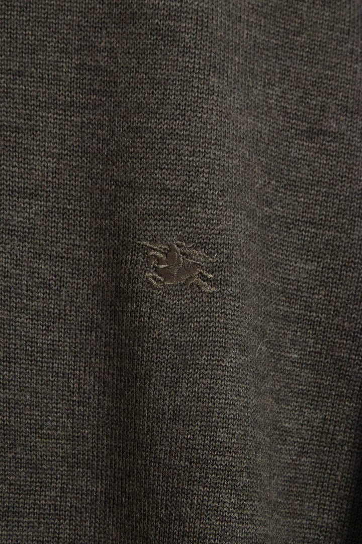 Image of Burberry Knitted Polo Jumper (L)