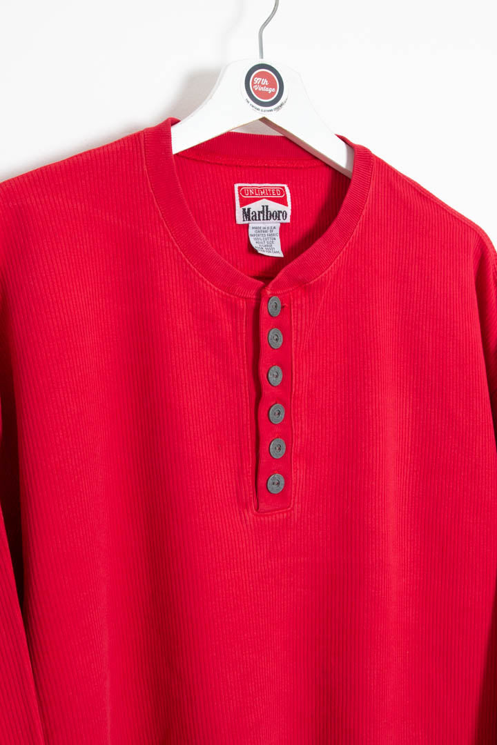 Marlboro Button Up Waffle Top (XL) – 97th Vintage
