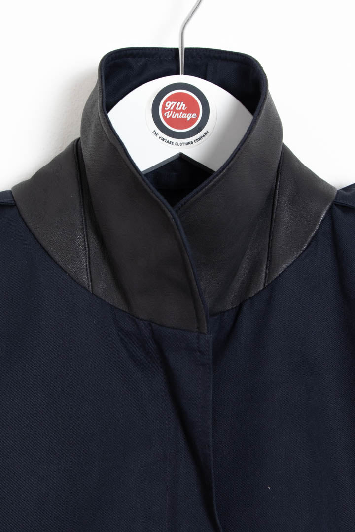 Image of Women's Burberry Leather Trim Harrington Jacket (S)