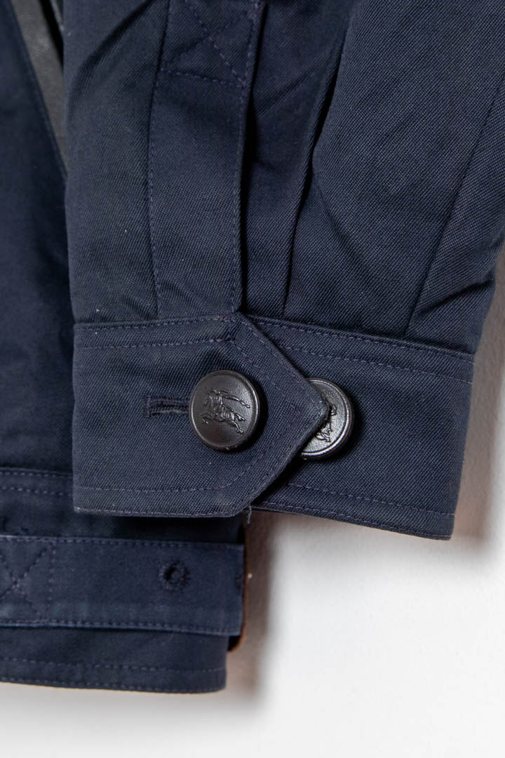 Image of Women's Burberry Leather Trim Harrington Jacket (S)