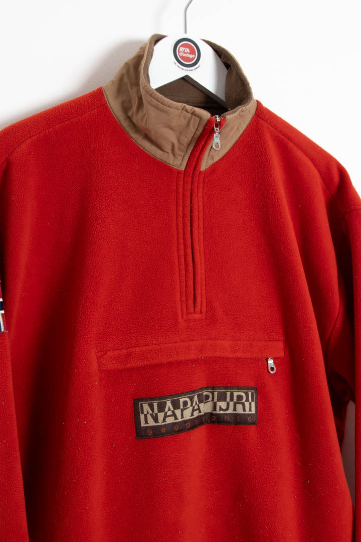 Image of Napapijri 1/4 Zip Fleece Jumper (S)