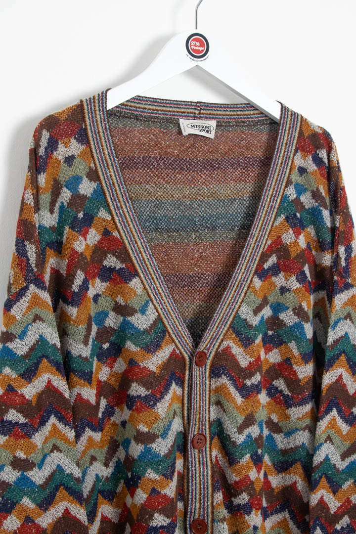 Image of Missoni Button Up Knitted Cardigan (XXL)