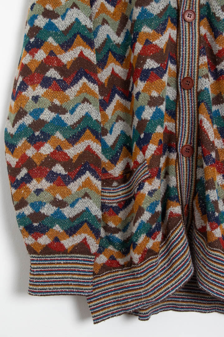Image of Missoni Button Up Knitted Cardigan (XXL)