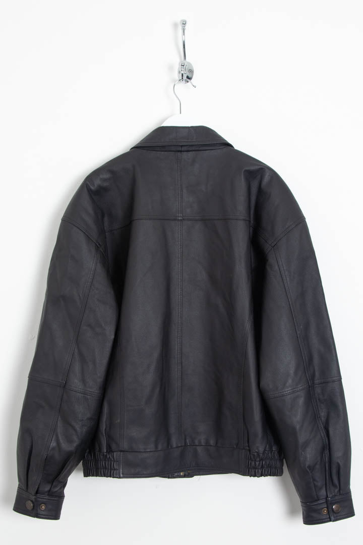 Italian Leather Bomber Jacket (M) – 97th Vintage