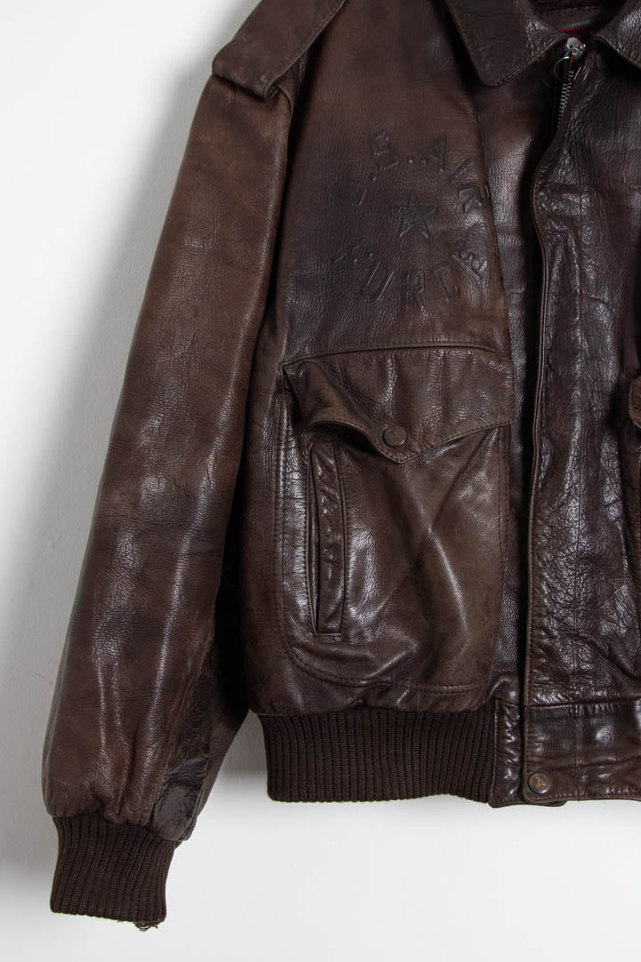 Image of US Air Force Leather Flight Jacket (XL)