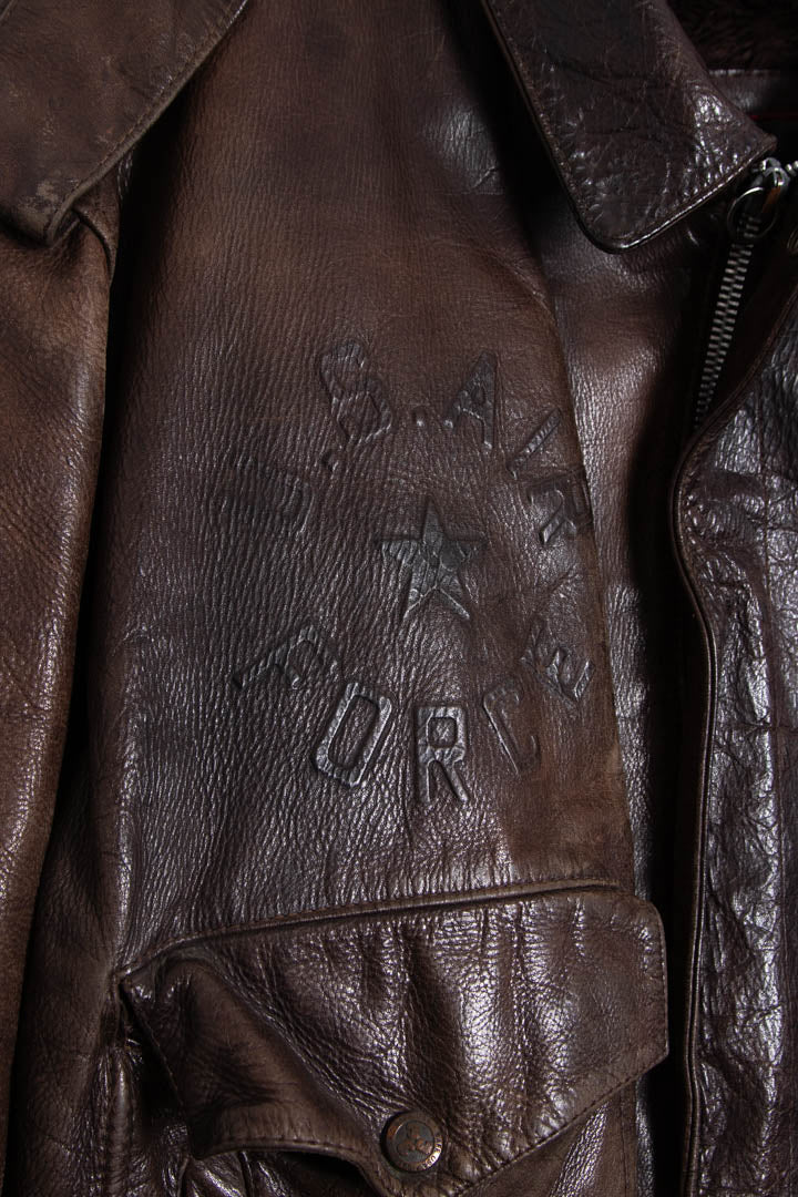 Image of US Air Force Leather Flight Jacket (XL)