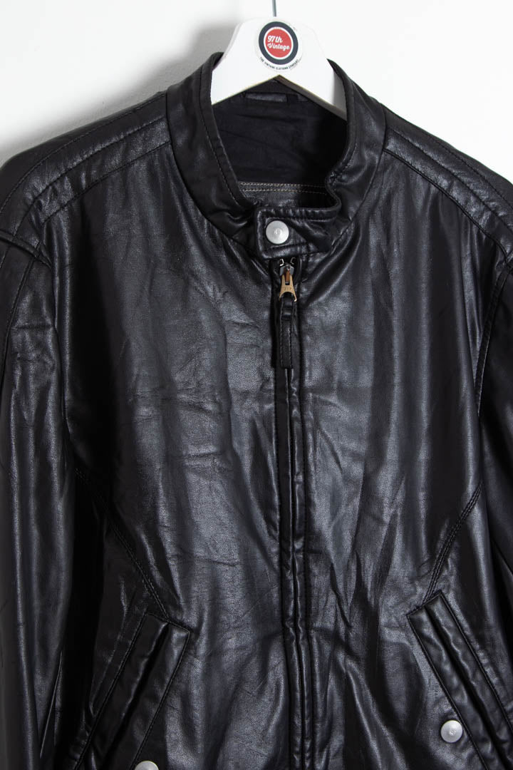 Image of Women's Armani Leather Biker Jacket (M)