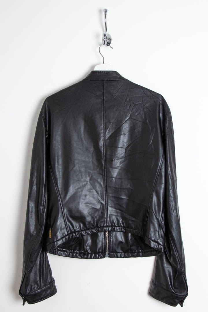 Image of Women's Armani Leather Biker Jacket (M)