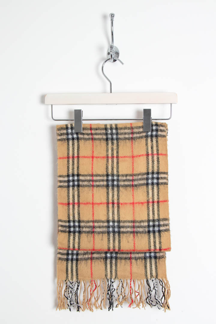 Image of Burberry Nova Check Lambswool Scarf