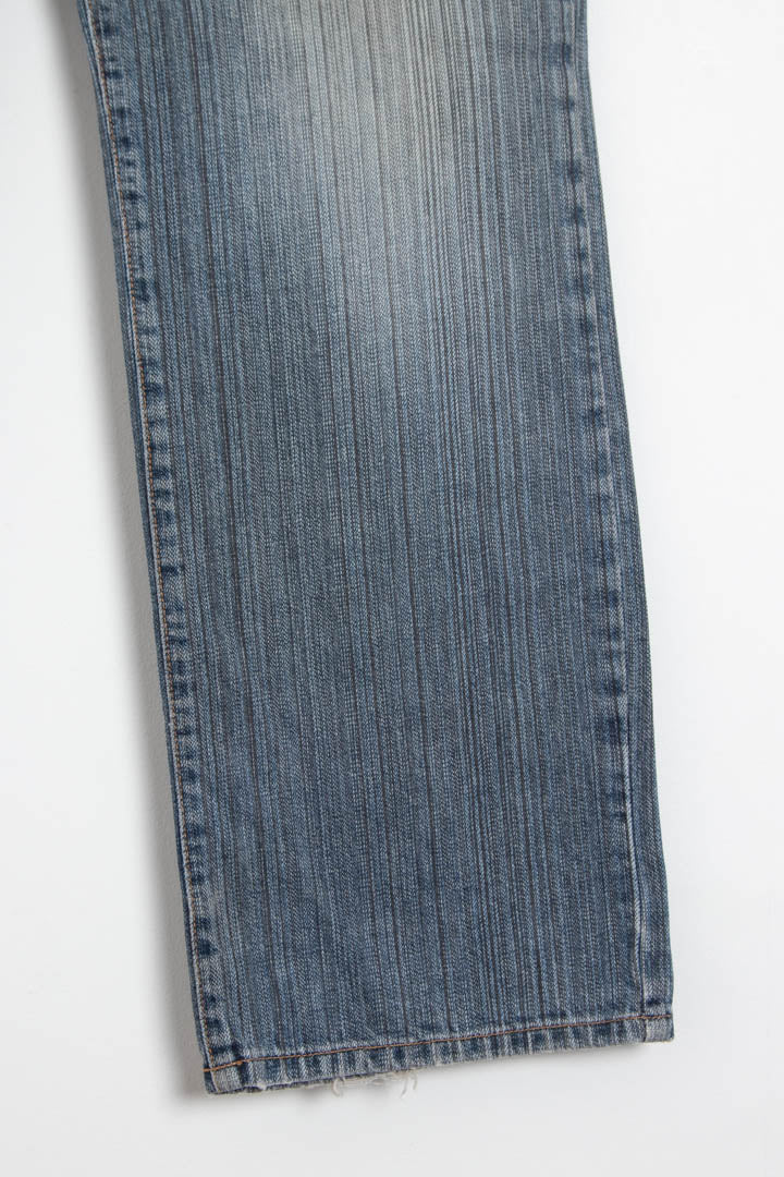 Image of Armani Exchange Mid Wash Straight Leg Denim Jeans (W32 x L30)