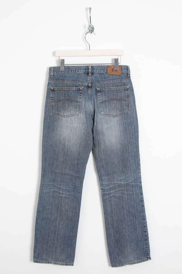 Image of Armani Exchange Mid Wash Straight Leg Denim Jeans (W32 x L30)