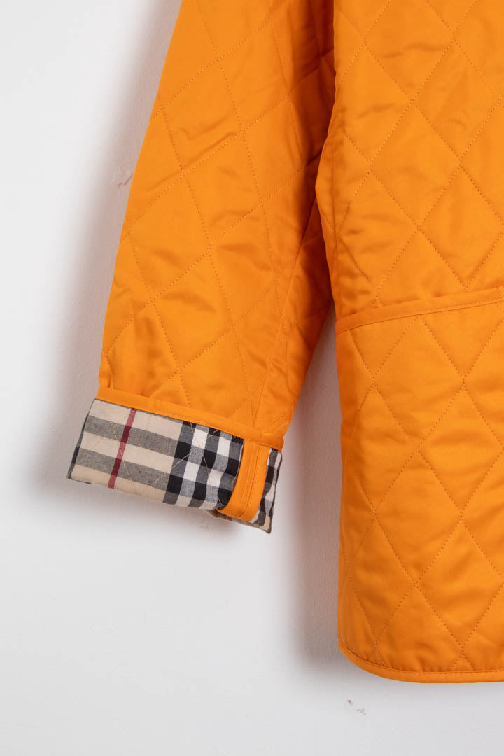 Image of Women's Burberry Nova Check Lined Quilted Jacket (S)
