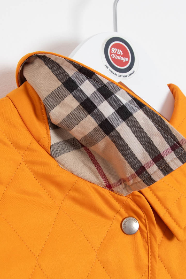 Image of Women's Burberry Nova Check Lined Quilted Jacket (S)