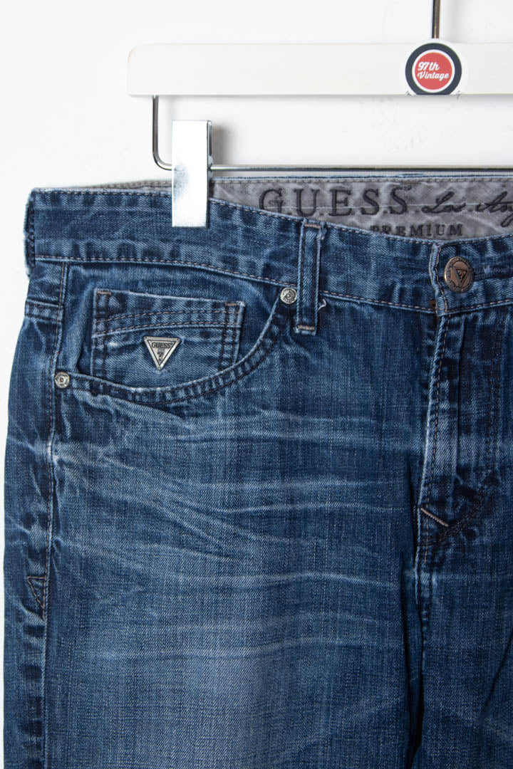 Guess Slim Straight Lincoln Denim Jeans (W33)