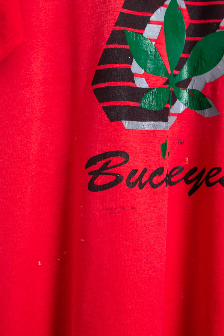 Image of Ohio State Buckeyes Single Stitch Graphic T-Shirt (L)