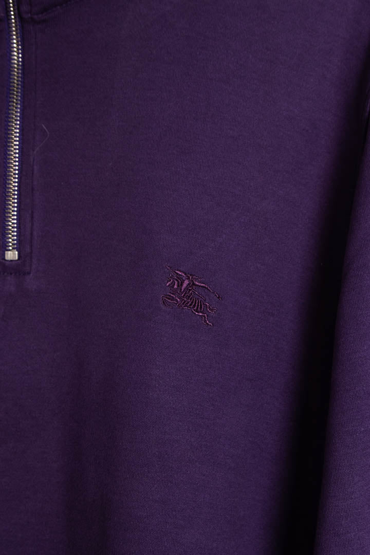 Image of Burberry 1/4 Zip Jumper (XL)