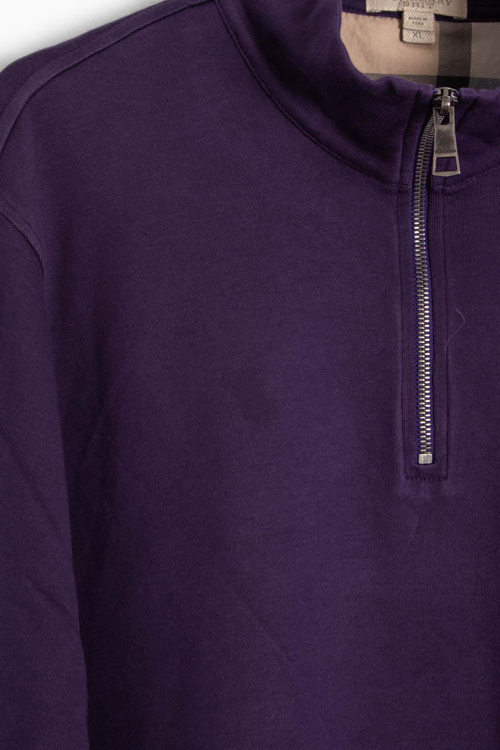 Image of Burberry 1/4 Zip Jumper (XL)