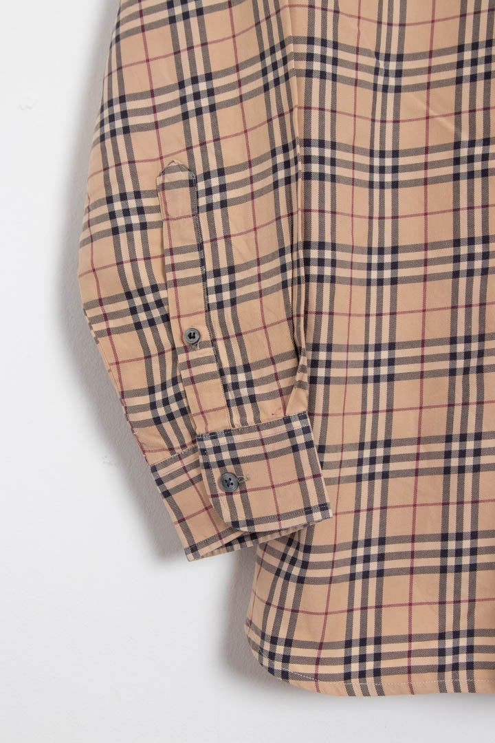 Image of Burberry Nova Check Long Sleeve Shirt (S)
