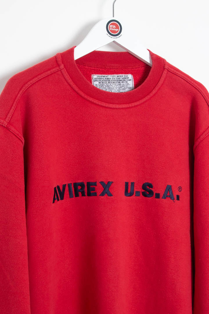 Image of Women's Avirex USA Crew Neck Sweatshirt (L)